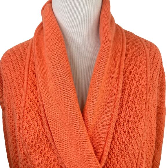 Lululemon Orange Post Practice Wrap Cardigan Sweater Size 8 - Picture 9 of 9
